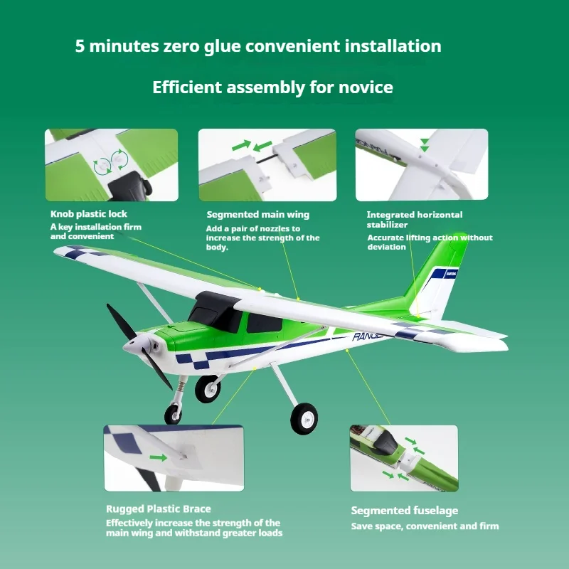 Electric Remote Control Fixed Wing Aircraft Model