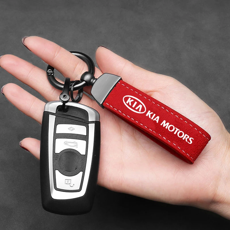 Car Key Case Ring High Quality Carbon Fibre Keychain for KIA