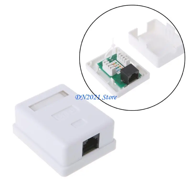 F3KE 키스톤 잭 데스크탑 마운트 w/ rj45 키스톤 커플러 삽입 Cat6 네트워크 모드