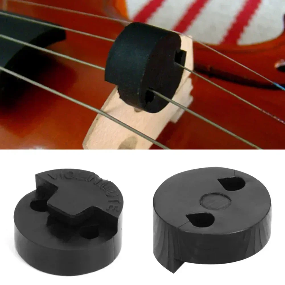 5 Rubber Violin Mute Professional Violin Parts Round Rubber Mute Silencer 20 X 20mm Stringed Instruments Accessories