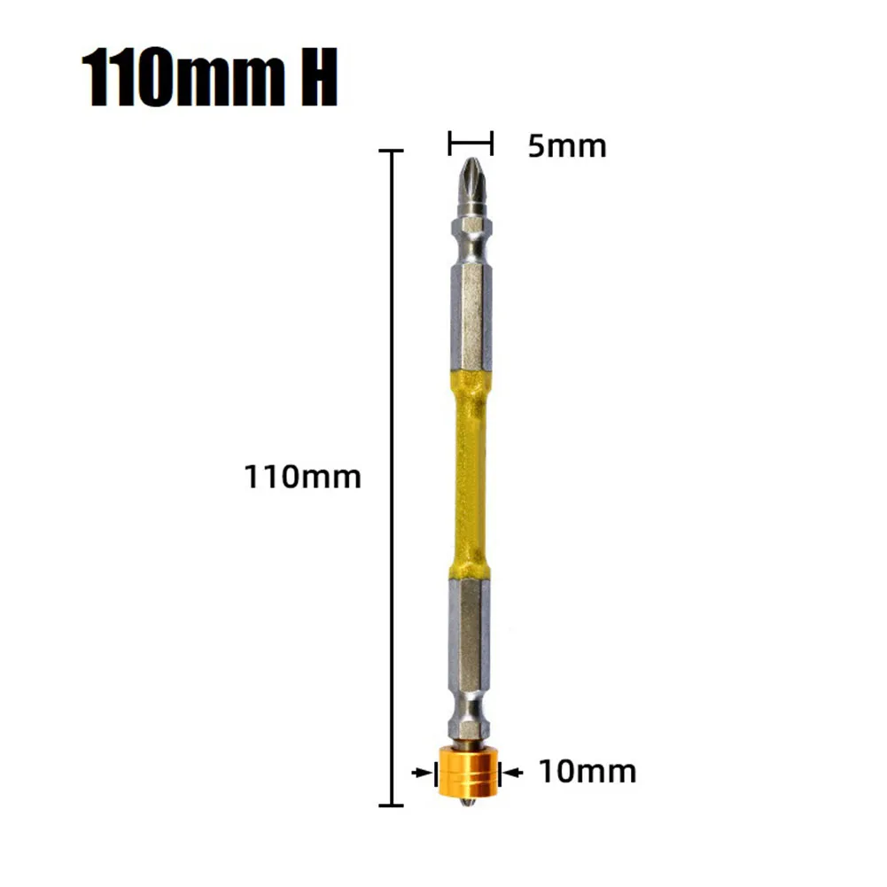 

Double Head PH2 Screwdriver Bit With Magnetic Ring Electric ScrewDriver 65-110mm For Decoration Furniture Electronics Plastics