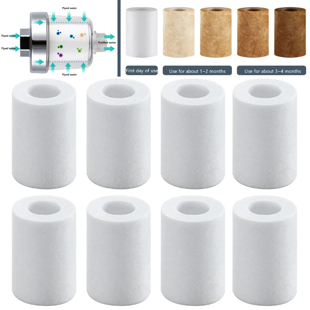 Shower Filter faucet water filter PP Cotton Faucet Water Purifier Replacement Tap Water Clean Filter Household Mini for Bathroom 4/6pcs