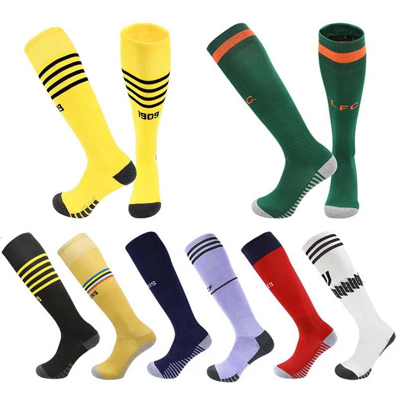 

Towel Club Seasons European Socks Adult Children Thickening Football 2023 Bottom Non-Slip Soccer Training Match Sport Stocking