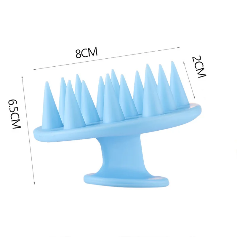 Hair Comb Silicone Scalp Massage Shampoo Washing Magic Handle Brush Spa