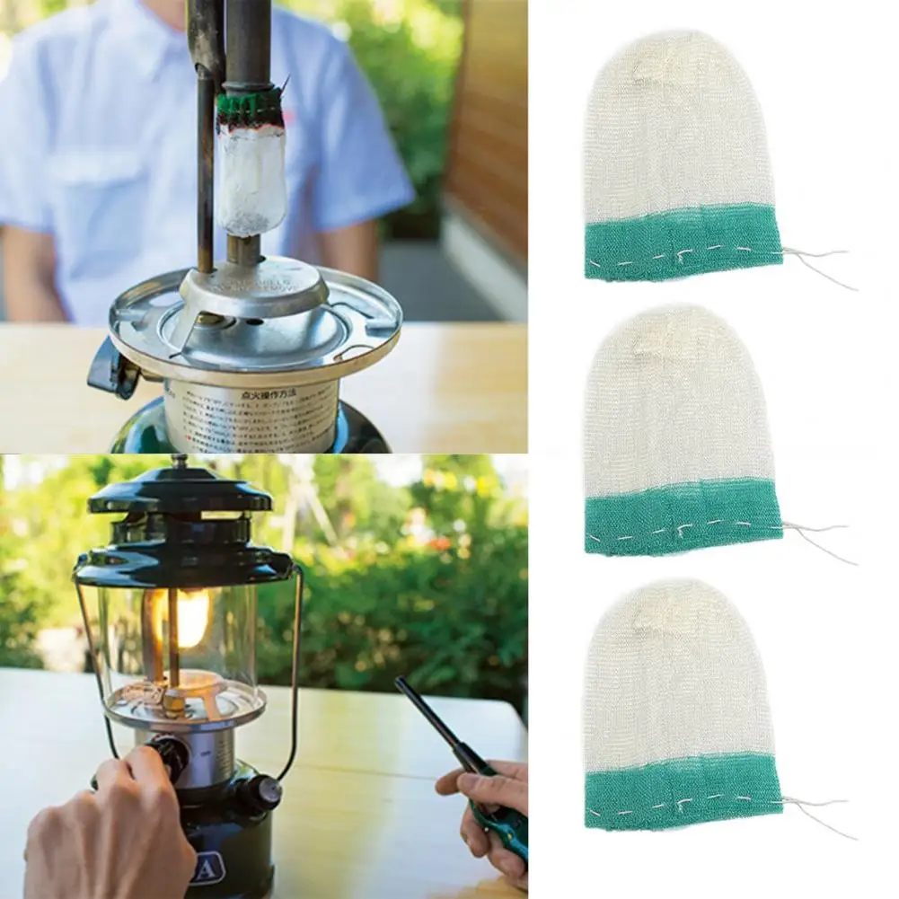 Lantern Cover Mantles Effortless Installation Versatile U-shape Design 10pcs Propane Lantern Mantles for Camping Lamps Widely 10pcs 8cm u shape lantern mantles mesh camping kerosene lamp mantle paraffin oil gas for single head u type lamp