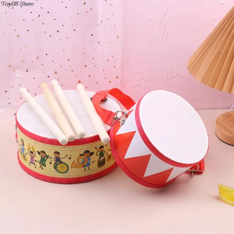 

1PC Drum Wood Kids Early Educational Musical Instrument For Children Baby Toys Beat Instrument Hand Drum Toys