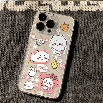 Chiikawa Lovely Phone Case For iPhone 16 15 14 13 12 11 Pro Max XR XS MAX 7 8 PLUS Y2K Shockproof Bumper Cover