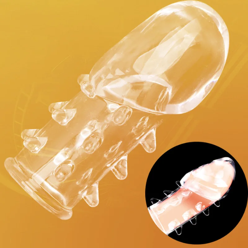 Ghost Exerciser Penis Enlargement Sleeve for Men Cock Ring Penis Extender Delay Time Glans Exerciser Sex Products