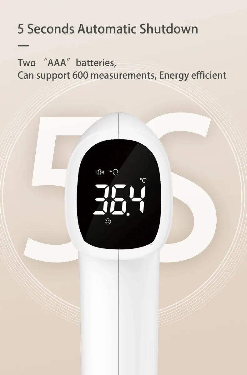 Forehead Thermometer CONTEC Digital Infrared LED Non-Contact Temperature Measurement Adult