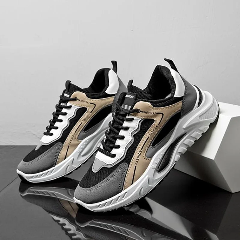 Ab Loopschoenen Nieuwe Licht Ademend Dikke Bodem Sneaker Mesh Mannen Merk  Outdoor Sport Schoenen Man Fashion Sneakers 2023 Kant Up| | - AliExpress