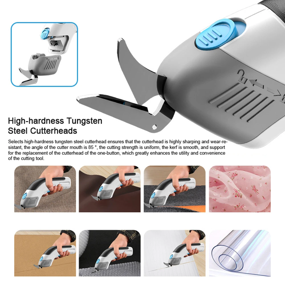 Electric Cloth Cutter High Speed Motor Portable Fabric Cutting Machine Handheld
