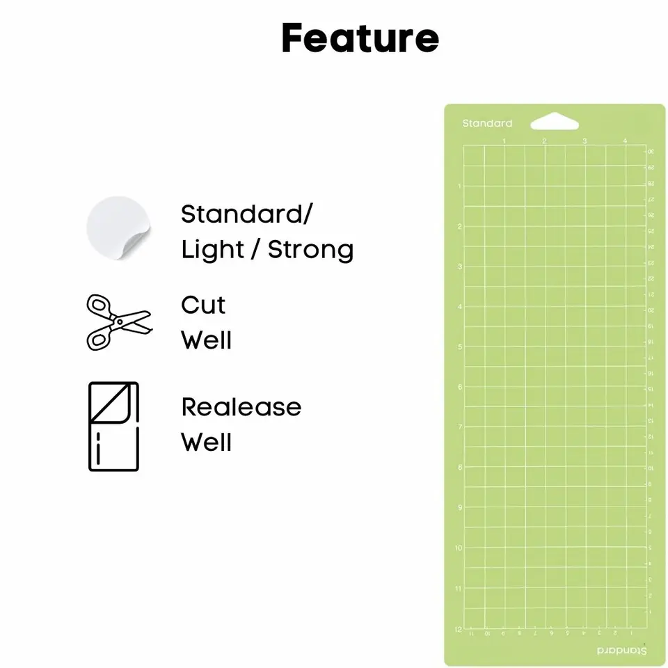 Tapis De Coupe Cricut Joy LightGrip 4.5x12 - Réutilisable - Neuf