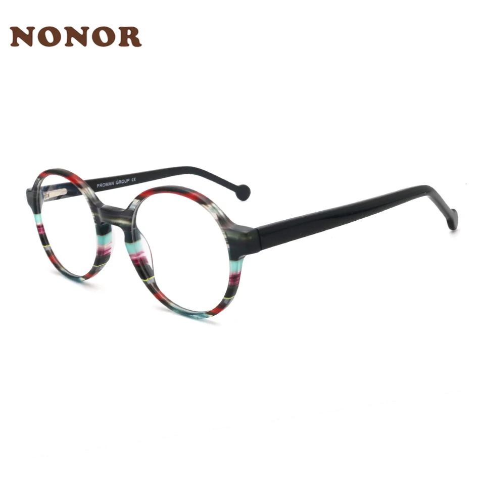 

Классические оптические очки NONOR для женщин очки для круглых очков градиентная ацетатная оправа дизайнерские модные очки оправа для очков женщин
