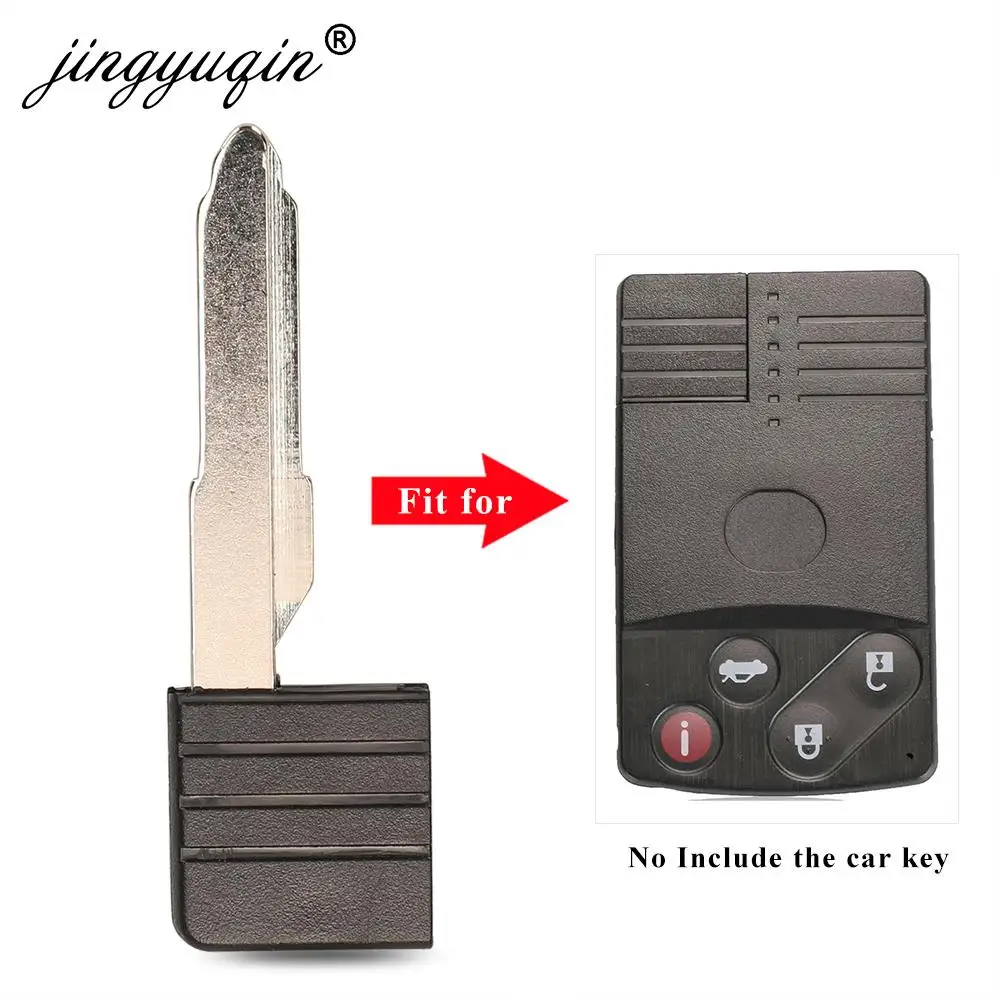 Smart Card Remote Key Insert Blade Uncut MAZ24 Fob for Mazda 5 6 CX-7 CX-9 RX8 Miata Keyless fob jingyuqin