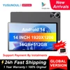 Newest Global Firmware 14 Inch Android 14 Tablet PC 16+512GB 4G Phone Call 32MP+20MP 12900mAh Bluetooth 5G WIFI tablet Kids Pad 1