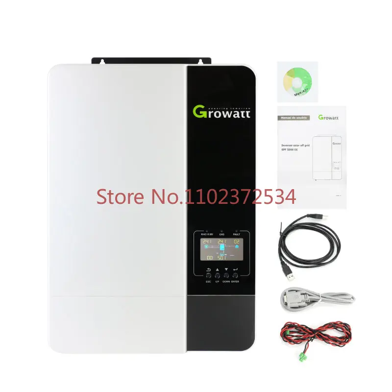 Growatt Off Grid Solar Invertergrowatt Spf 5000 Es 3000W 5000W 3Kw 5Kw 48V Con Batteria Per Sistema Domestico