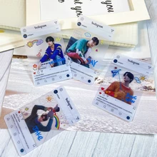

8Pcs/Set Kpop Enhypen Lomo Cards JUNGWON HEESEUNG Photocards New Album Dimension : Dilemma PVC Transparent HD Postcard Fans Gift
