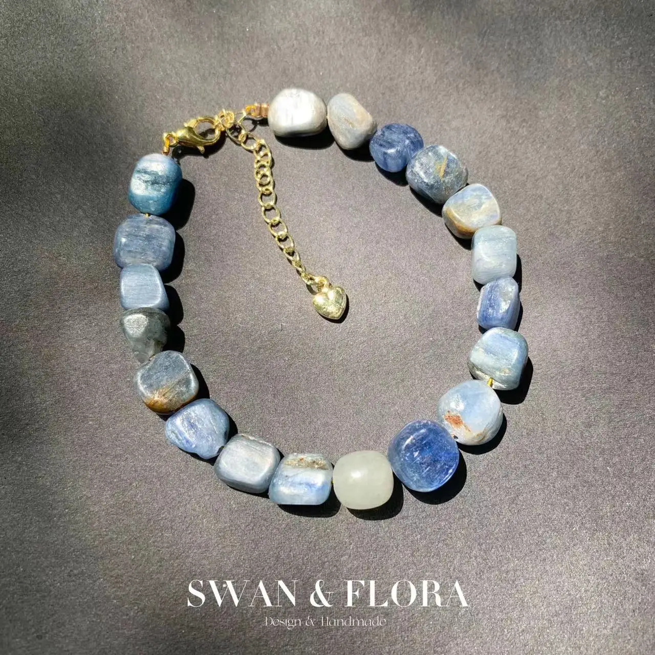 

Natural Kyanite Bracelet Crystal Bracelet Jewelry Handmade Stones Blue Wholesale Healing Energy Gift Lucky Jewelry