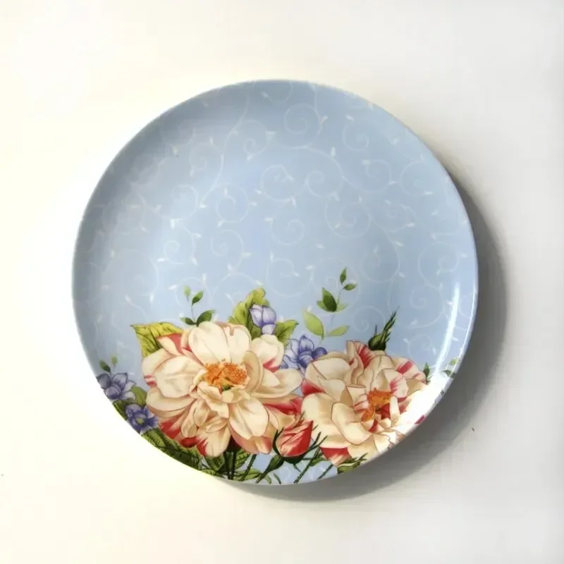 8inch Bone China Dinnerware Floral Vintage Design Ceramic et Dish Decorative Plate Porcelain Dinner Plate