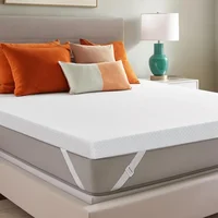 Memory Foam Mattress Topper Queen, 4 Inch Gel Foam Bed Topper with Rayon from Bamboo Cover, Ventilated Mattress Pad for Pressur 6