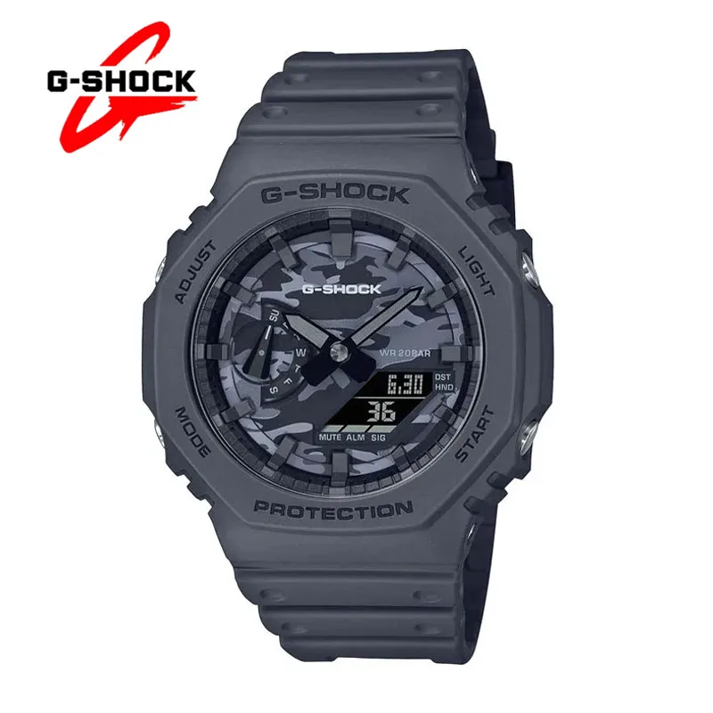 G-SHOCK GA 2100 Watches Men Quartz Clock Series Multifunctional Outdoor Sports Shockproof LED Dial Dual Display Automatic Watch