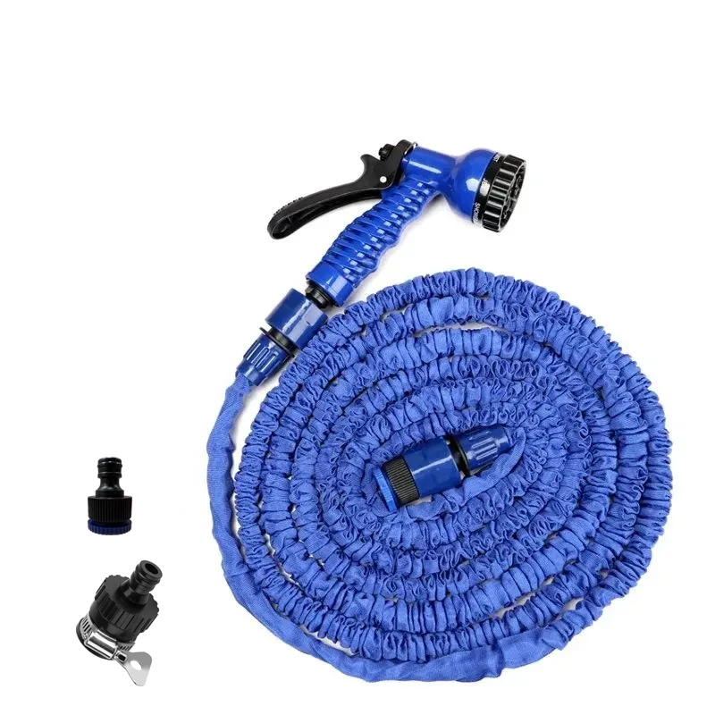 Retractable Garden Hose with Black Universal Tap Connector Expandable