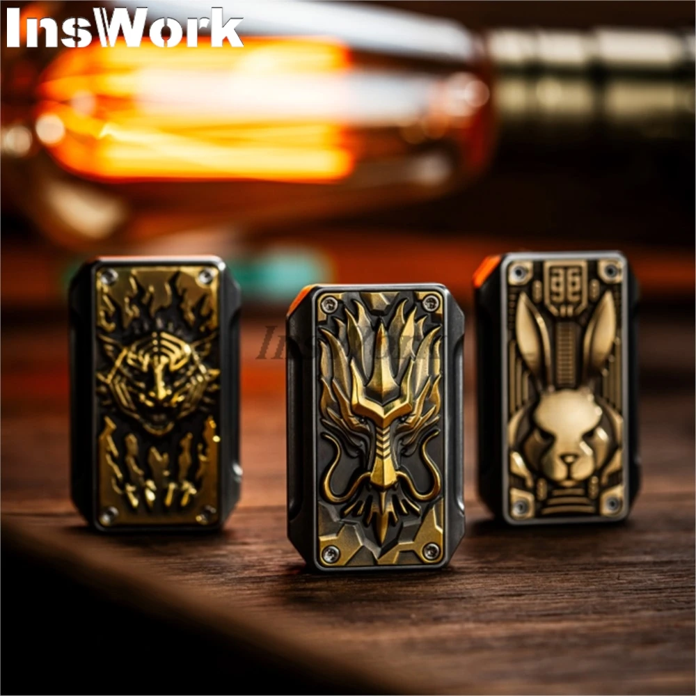 Wanwu Edc Push Slider Jaar Van De Dragon Limited Edition Metalen Stress Reliëf Speelgoed