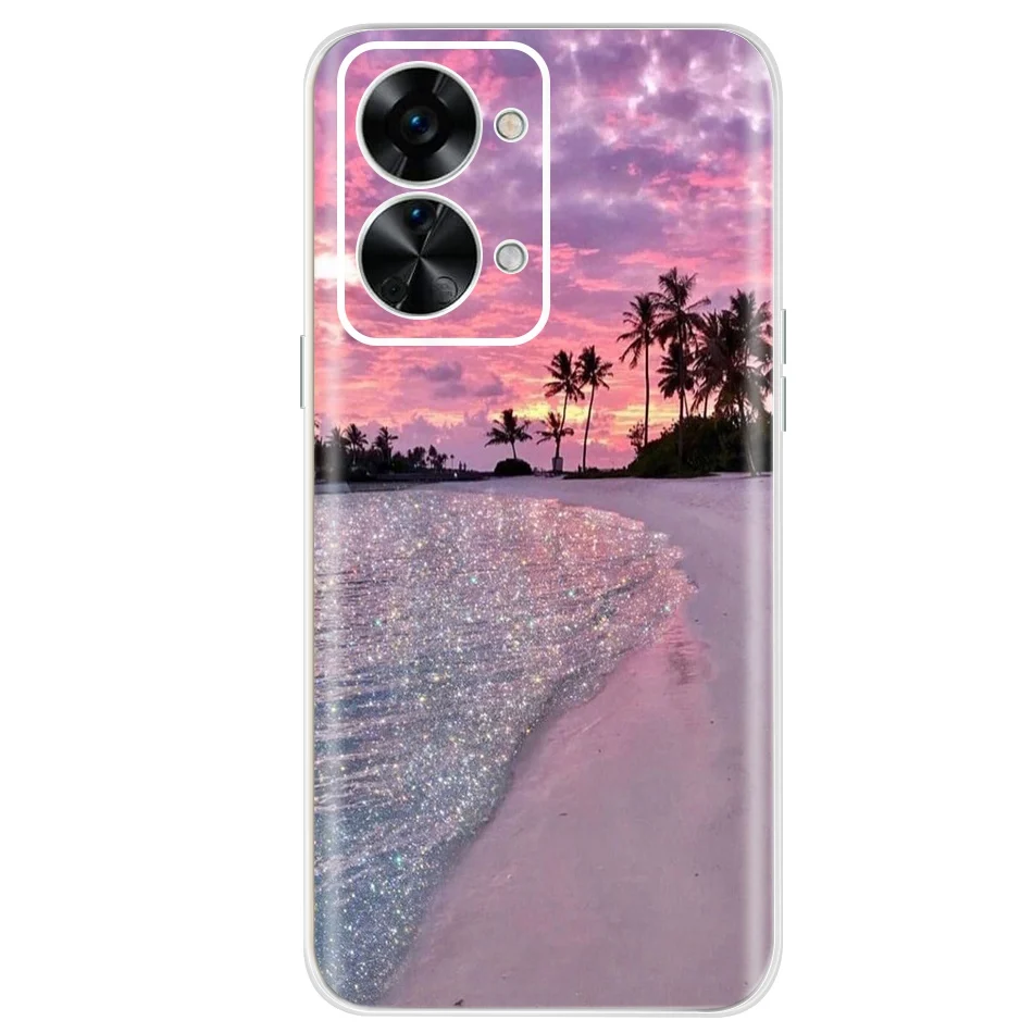 Stylish Painted Soft Silicone Clear TPU Phone Case Cover with Bumper Protection