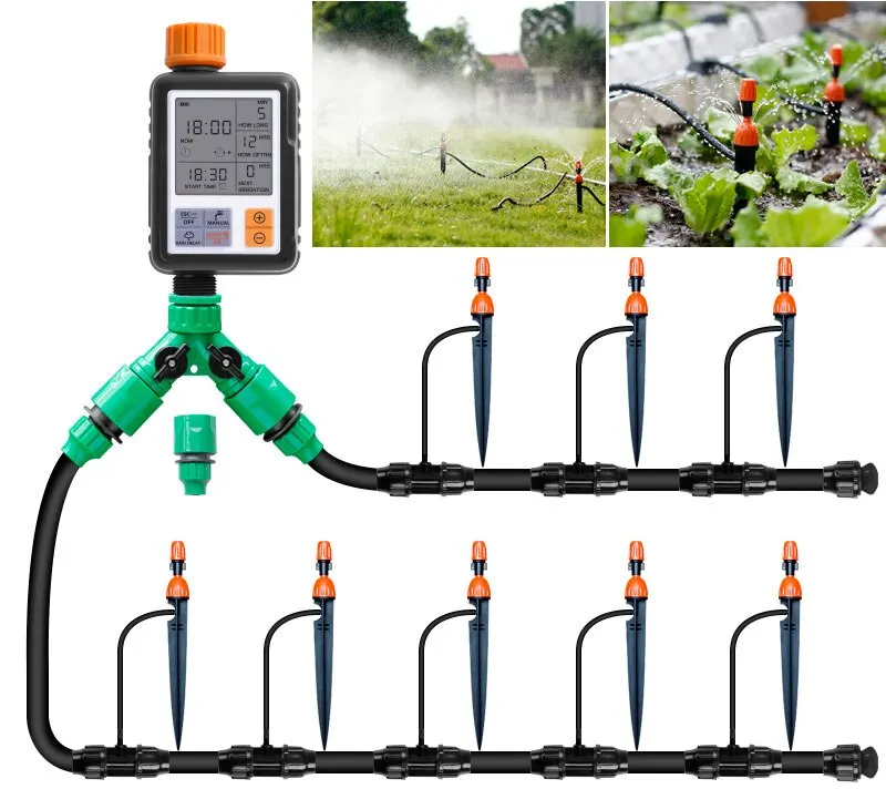 Automatic Digital Electronic Water Timer System Garden Irrigation Watering Timer Controller EU Plug, US Plug 2
