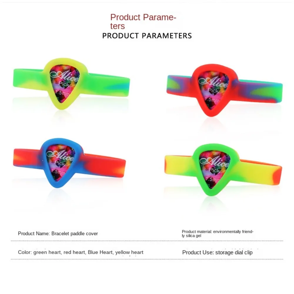 Gitarren Picks Armband Picks Armband Gurt Pick Bag Gitarren Pick Halter Armband – Detail 3