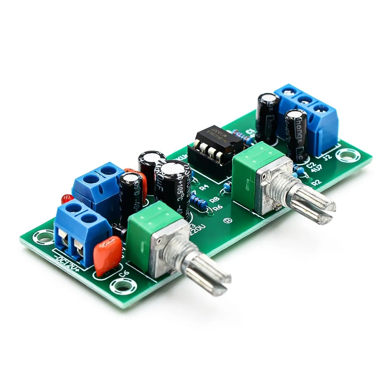Single power 10-24V overweight subwoofer front stage plate low pass filter board front stage tone board finished circuit board,audio receiver board,audio board,audio amplifier board