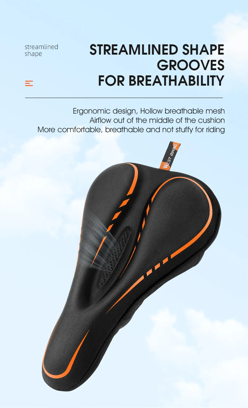 Силиконова калъфка за велосипедна седалка изображение 6