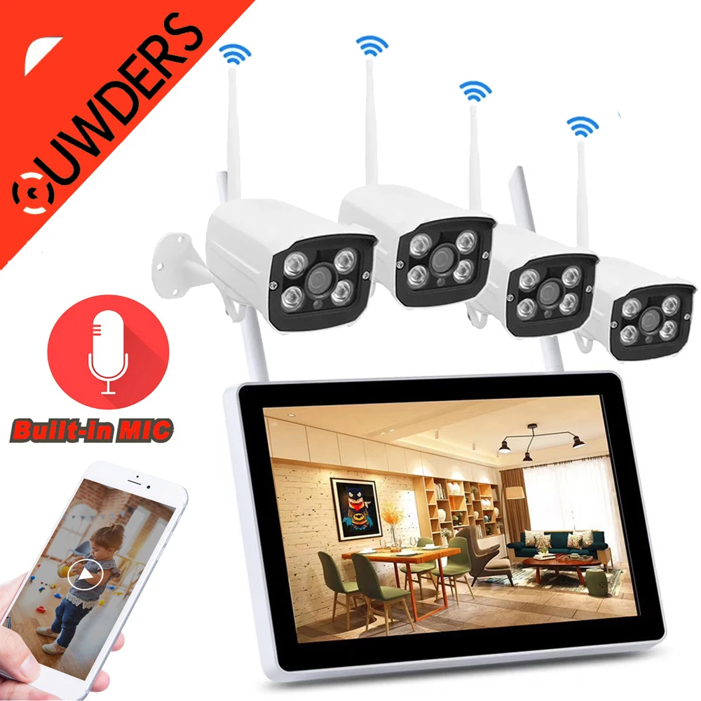 WirelessWifiCameraKit5MPTwoWayAudioAIFaceDetectOutdoor