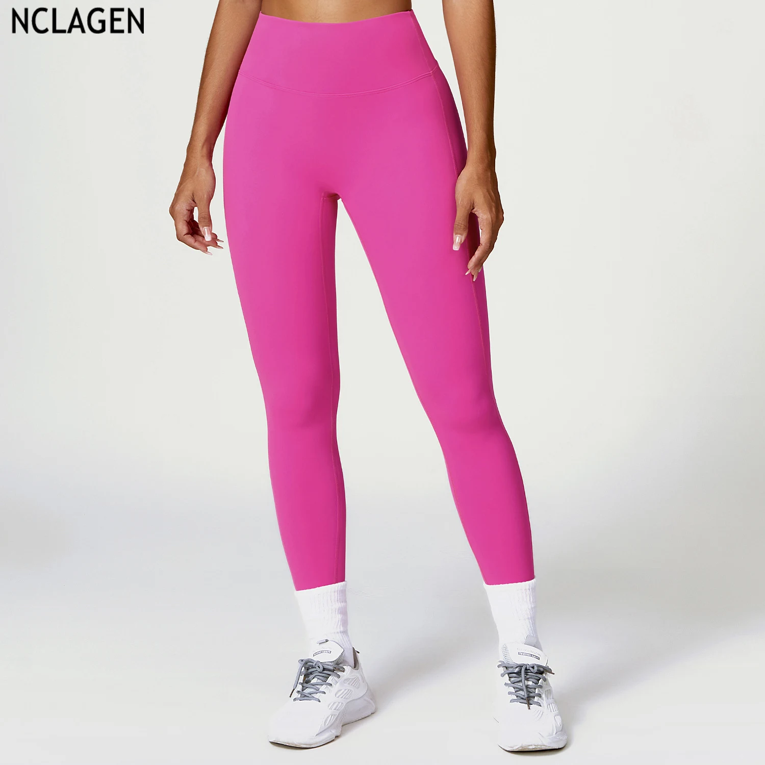 

NCLAGEN Hip Lifting High Waist Yoga Pants Quick Drying Fitness Running Sports Leggings Gym Trousers Breathable Tights For Women