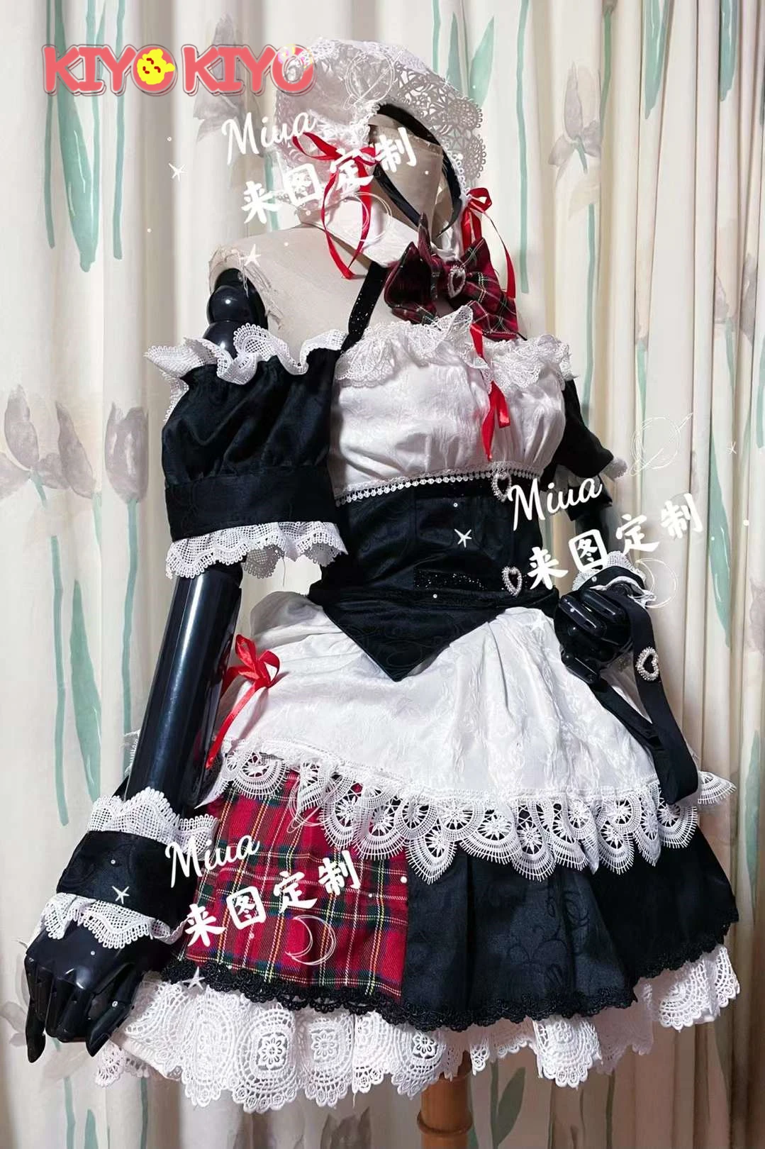 KIYO-KIYO Custom madesize Vtuber Sakamata Chloe Cosplay Costume Halloween  Sakamata Chloe Maid Dress For Women - AliExpress