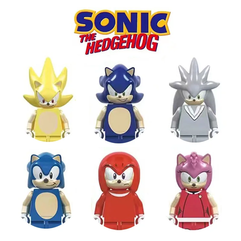 

SL89302 Sonic Mini Building Blocks Action Figures Children's Puzzle Assembly Toy Bricks Kid Festival Gift Wholesales