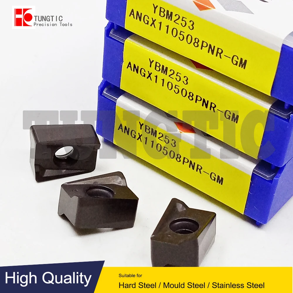 

ANGX110508PNR-GM YBM253 Milling Cutter CNC Tools Insert Lathe Tools Lathe Cutting Tool Metal Turning Tools ANGX 110508PNR