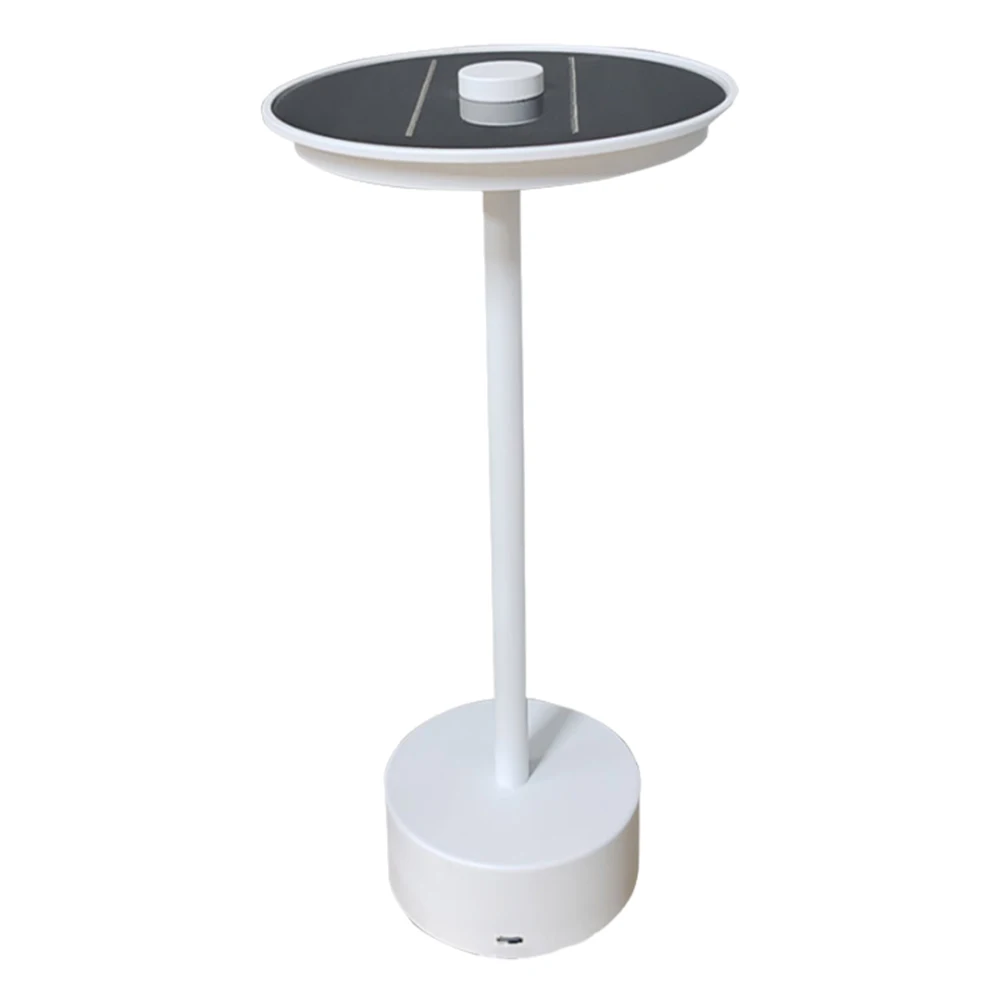 Description Picture 5 of itemSolar Powered LED Cordless Table Lamp Stepless Dimmable Metal Table Lamp 3 Gears Modern Bedside Lamp for Hotel Bar Bedroom Decor