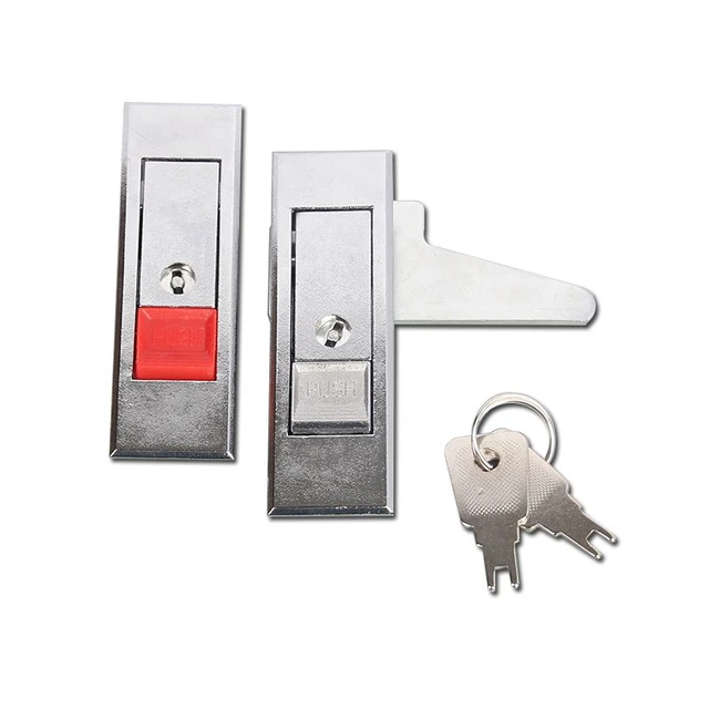 1 Set Pop-up Button Lock With Key Plane Lock MS603 Distribution Box Door  Lock Cabinet Door Lock Furniture Kitchen Cupboard Lock - AliExpress