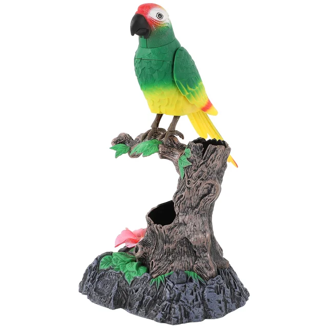Parrot Voice Control Toy House Decorations Home Electric Recording Talking Adorable Bird Abs Child