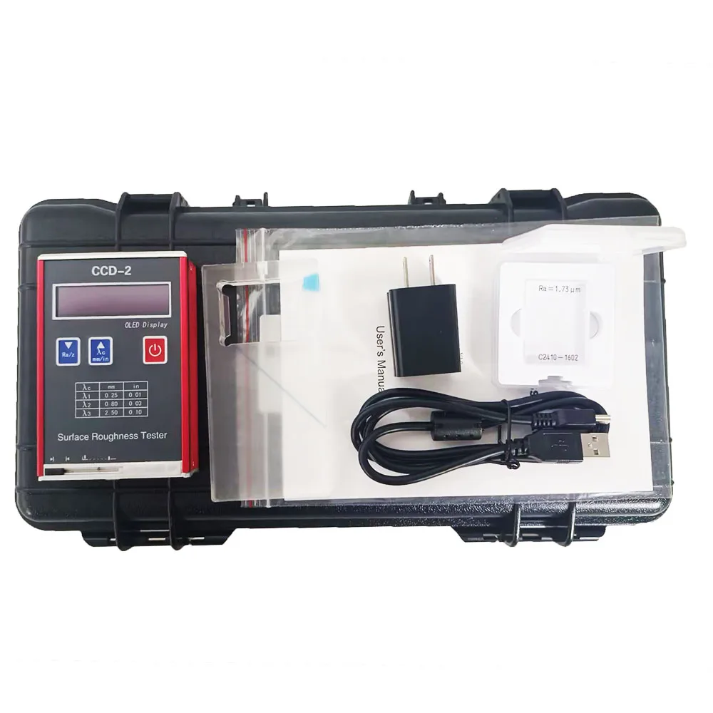 Surface Roughness Tester Meter 4 Parameters Ra Rz Rq Rt Surftest Profile Gauge Ra, Rq 0.05-15.0&mu;m; Rz,Rt 0.1-50.0&mu;m