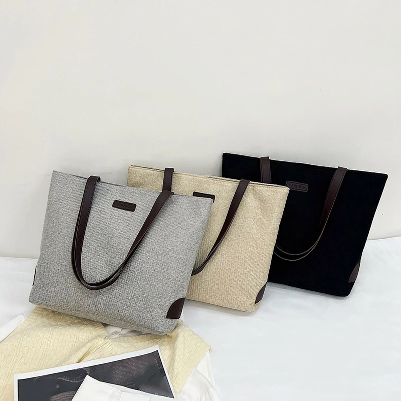 Large Capacity Tote Bag For Women 2024 New Handbags Shoulder Bags Winter bolsa feminina Canvas Crossbody Shopper Bag