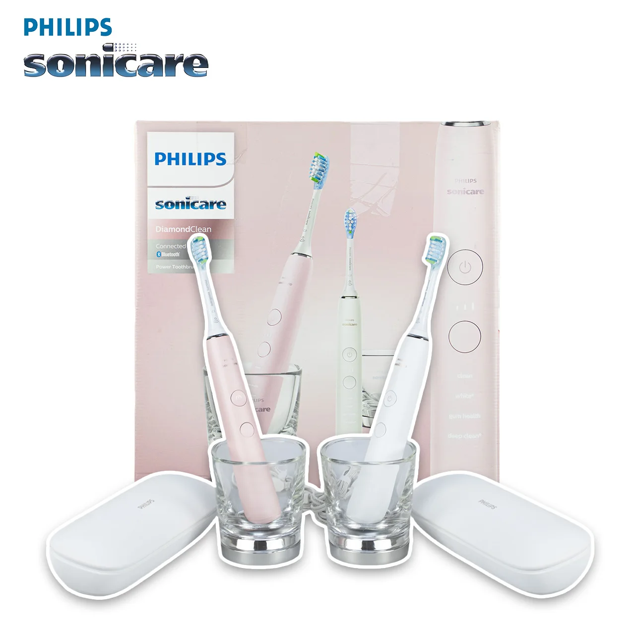Philips Sonicare DiamondClean HX9913 2handles electric toothbrush
