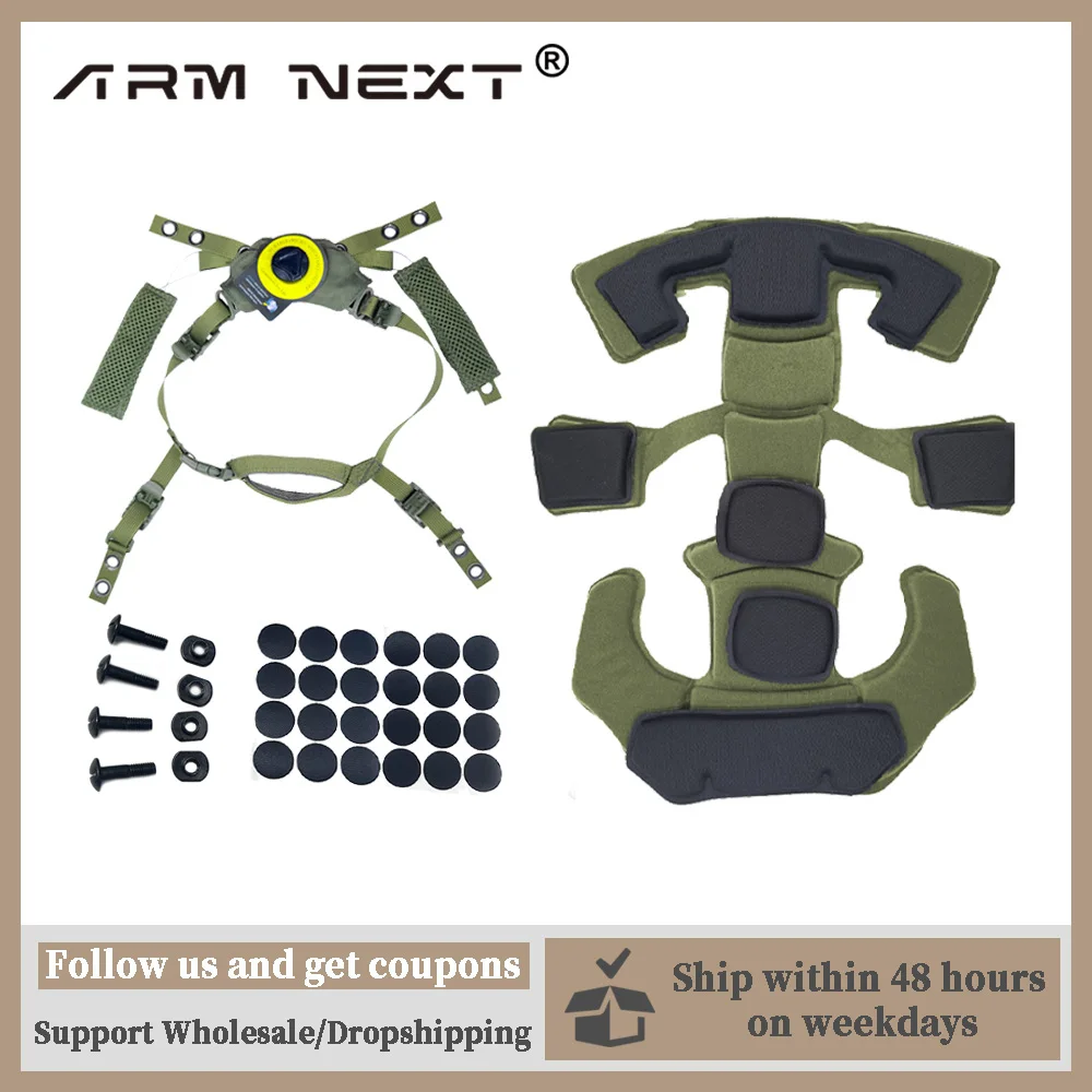 Système De Suspension Pour Casque Tactique Wendy - Sangle Réglable, Coussinets Mémoire De Forme, Pour Airsoft Et Activités Outdoor