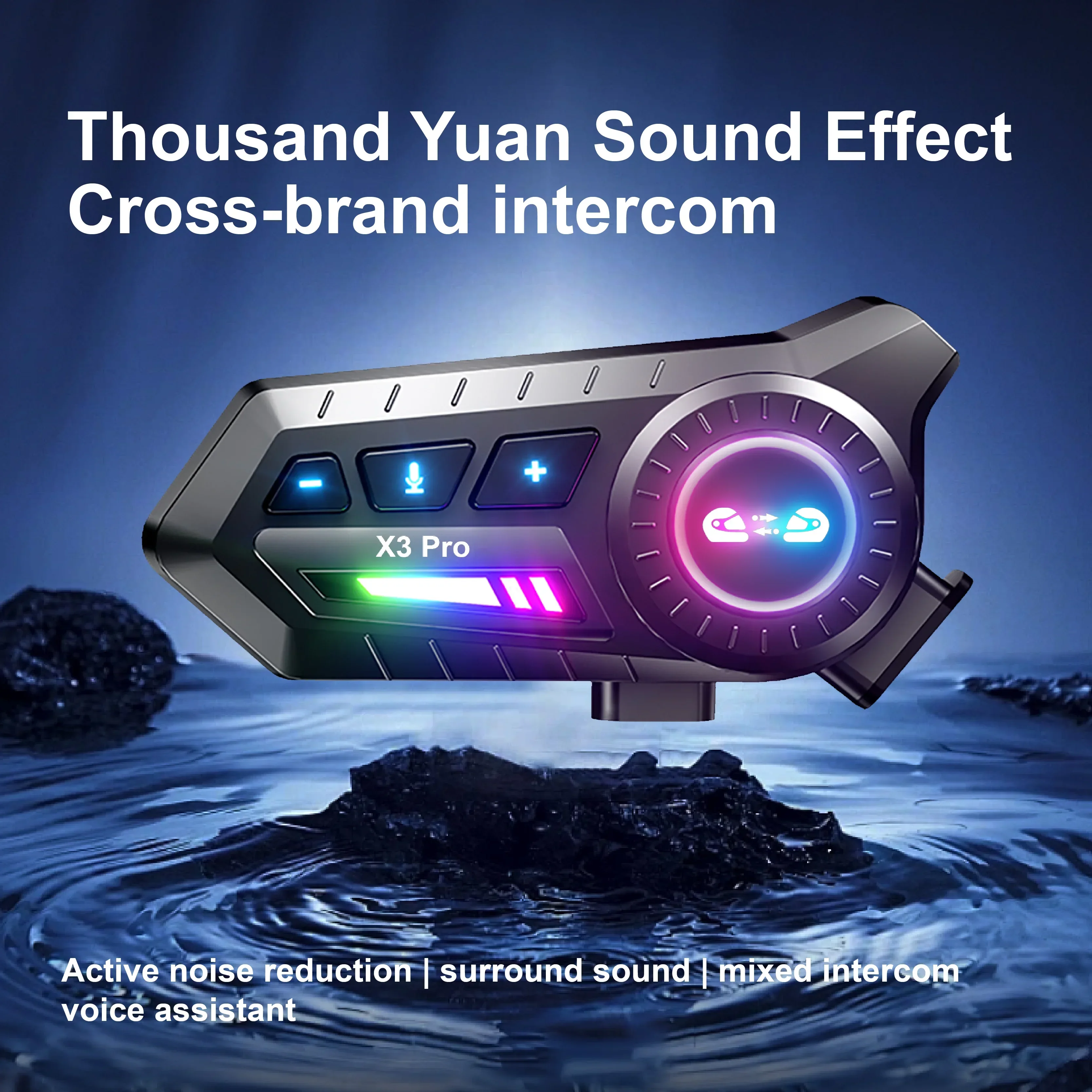X3 pro Motorcycle Bluetooth Intercom