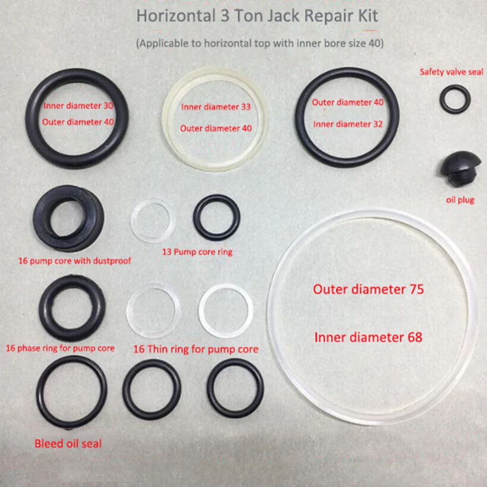 1X strumento di riparazione Jack anello paraolio piccolo O-Ring per kit di riparazione orizzontale 3T