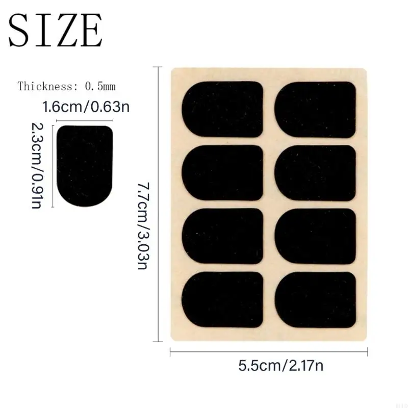 4 Blatt Mundstück-Patches für Saxophon und Klarinette, Kissen, Mundstück-Pads 69HD – Detail 6