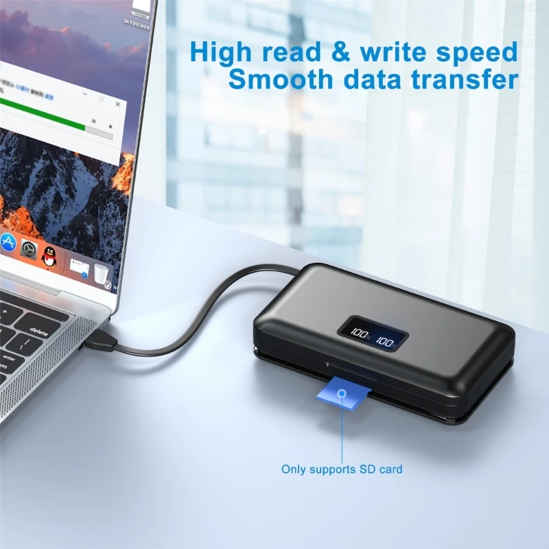 Multi Function Camera Battery Charger Portable LCD Display Battery