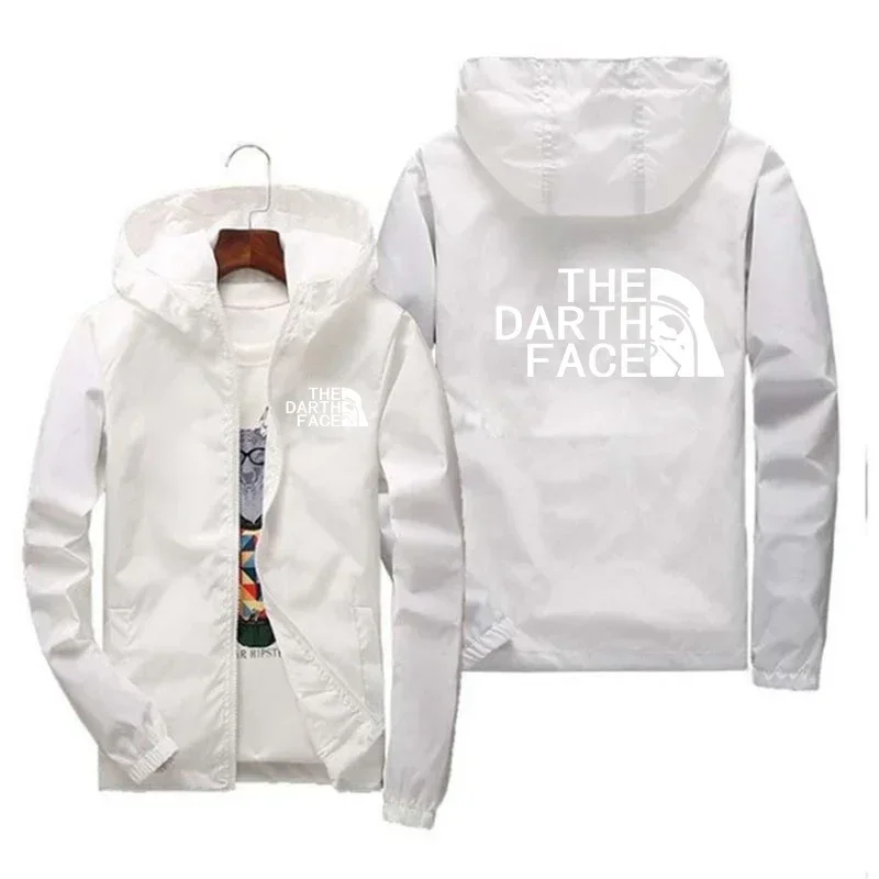 2024 Men THE DARTH FACE Bomber Jacket Men's Windproof Zipper