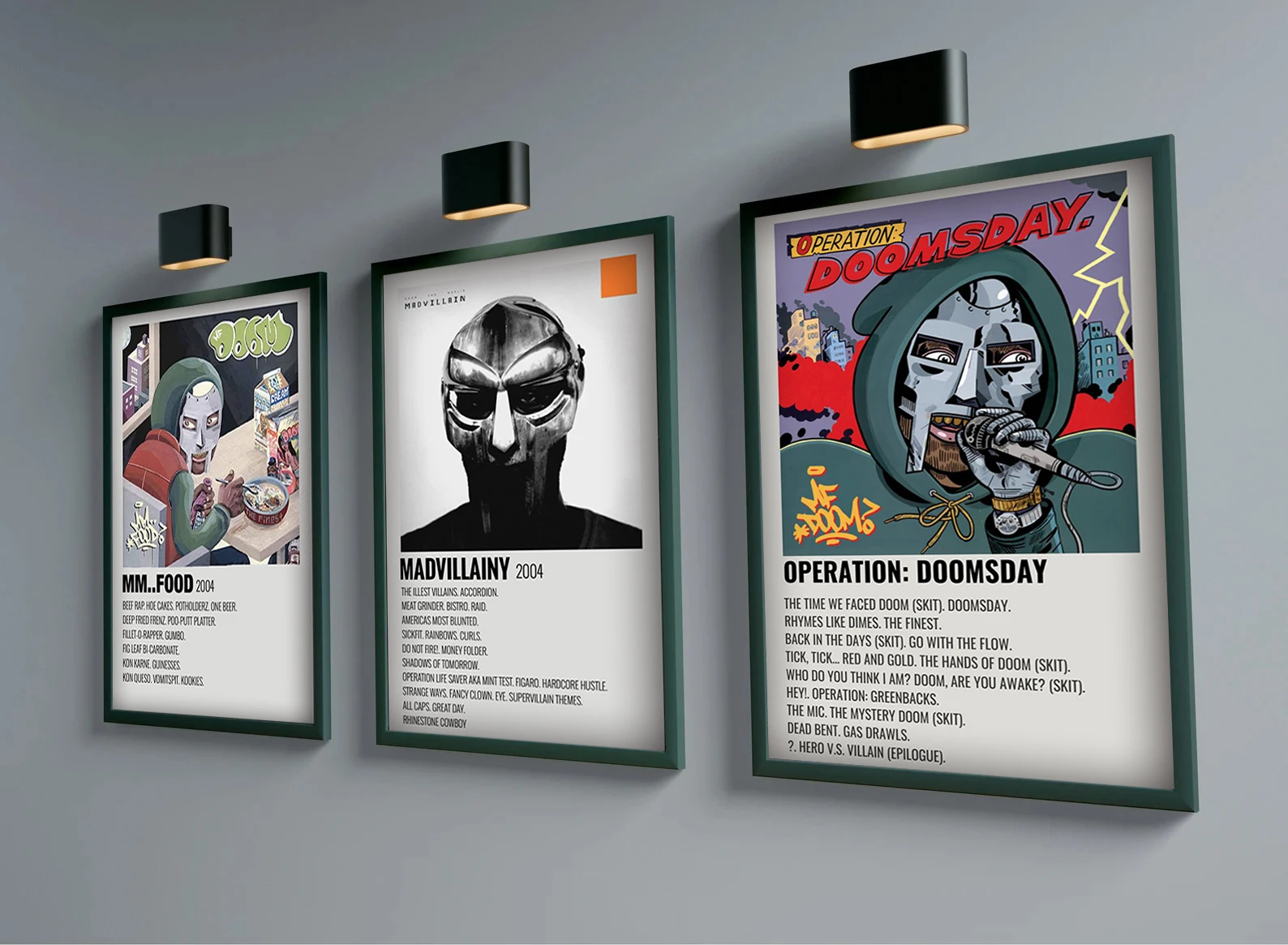 Doomsday By MF Doom Lyrics Print Can - Canvas Art Print